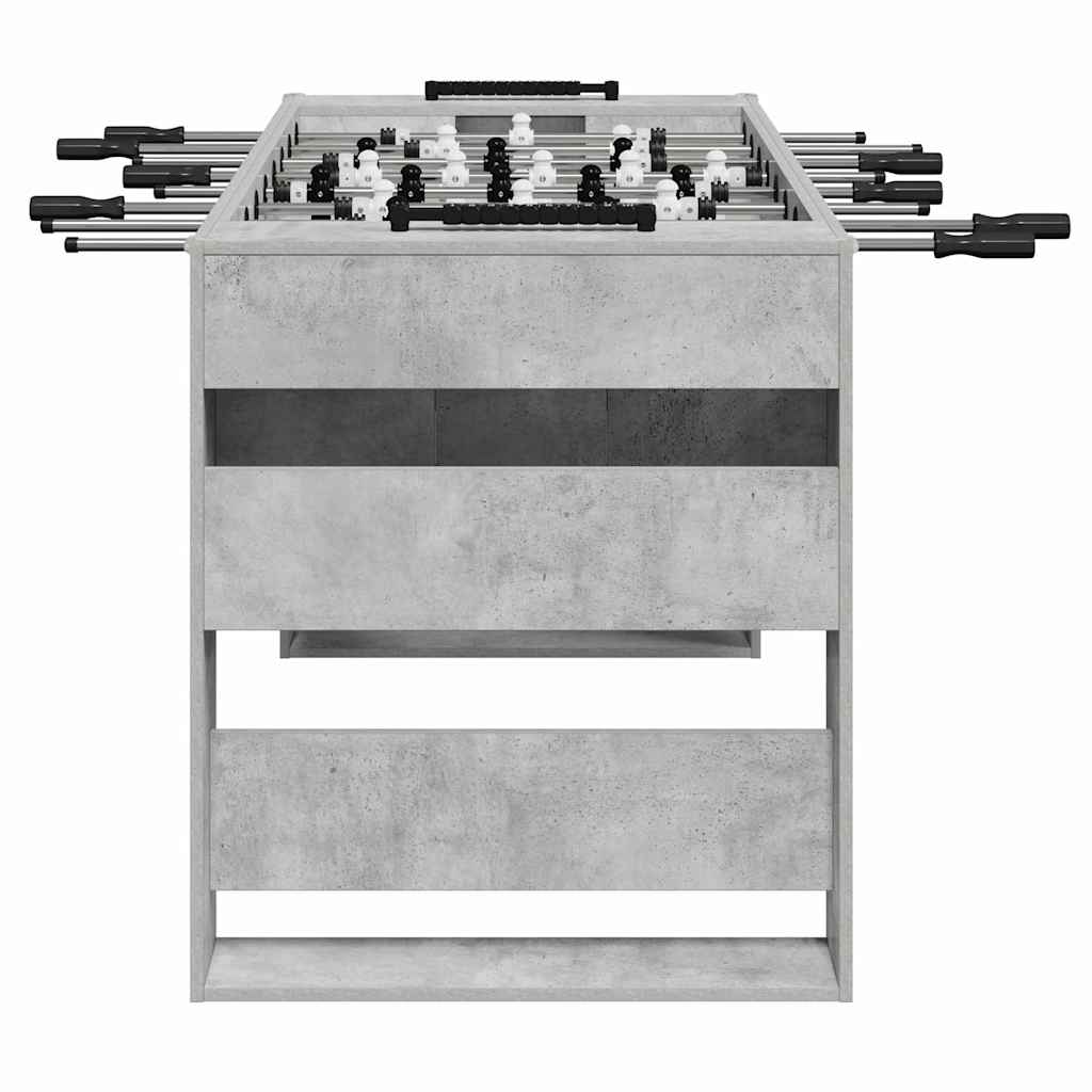 vidaXL Tavolo da Foosball Grigio Cemento 146,5 x 74 x 85 cm