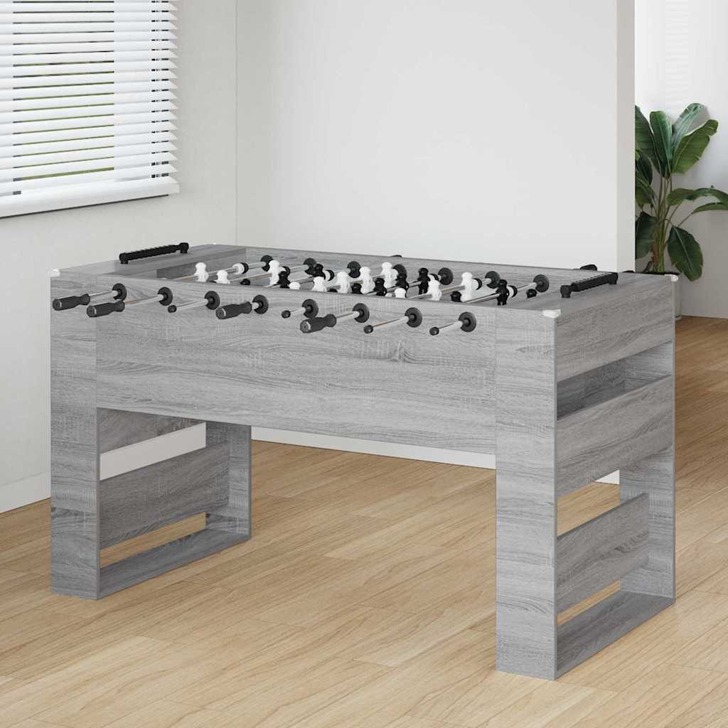 vidaXL Tavolo da Foosball Sonoma grigia 146,5 x 74 x 85 cm