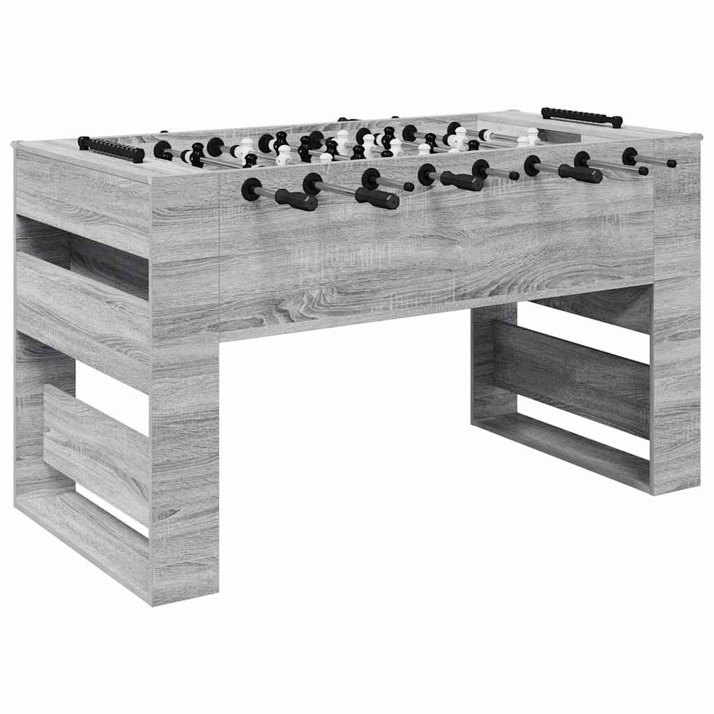 vidaXL Tavolo da Foosball Sonoma grigia 146,5 x 74 x 85 cm