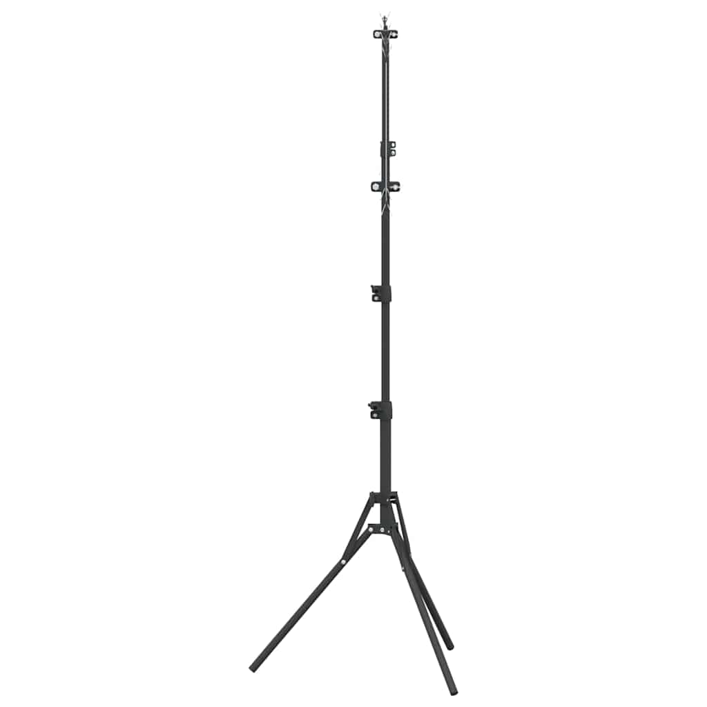 vidaXL Supporto per bersaglio Nero e Bianco 82,5 x 51 x 150 cm Metallo