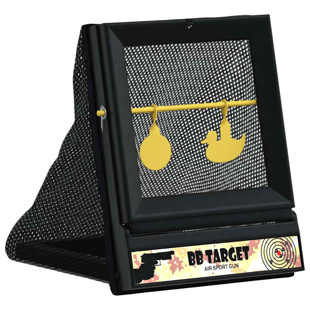 vidaXL Bersaglio Airsoft Nero 19 x 26 x 25 cm Plastica