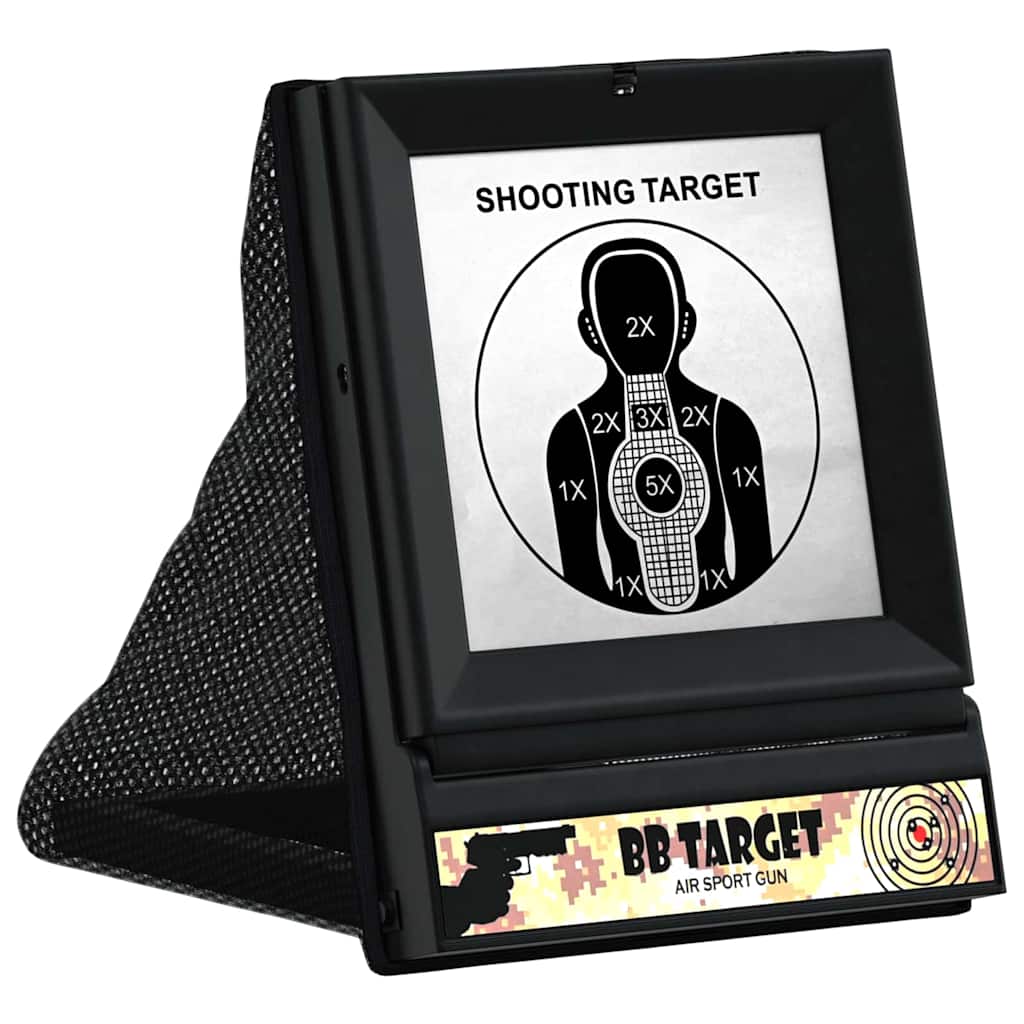 vidaXL Bersaglio Airsoft Nero 19 x 26 x 25 cm Plastica