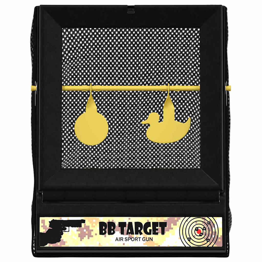 vidaXL Bersaglio Airsoft Nero 19 x 26 x 25 cm Plastica