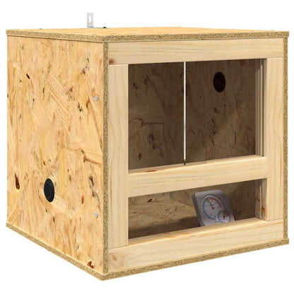 vidaXL Terrario, marrone, 40 x 40 x 40 cm, in OSB
