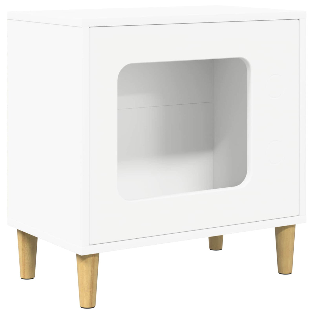 vidaXL Casetta per gatti, bianca, 51 x 30 x 52 cm, legno multistrato