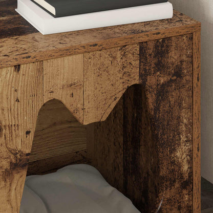 vidaXL Casetta per gatti, legno vecchio, 42,5 x 40 x 53,5 cm, legno multistrato