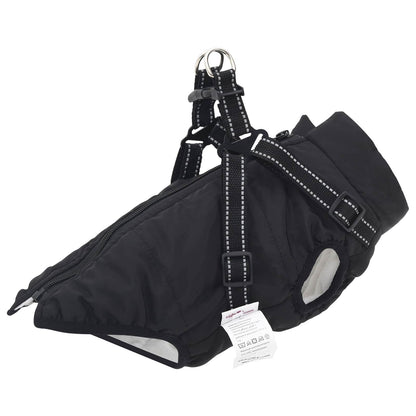 vidaXL Cappottino per cani, nero, L40, in pile e poliestere