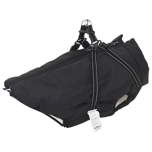 vidaXL Cappottino per cani, nero, L44, in pile e poliestere