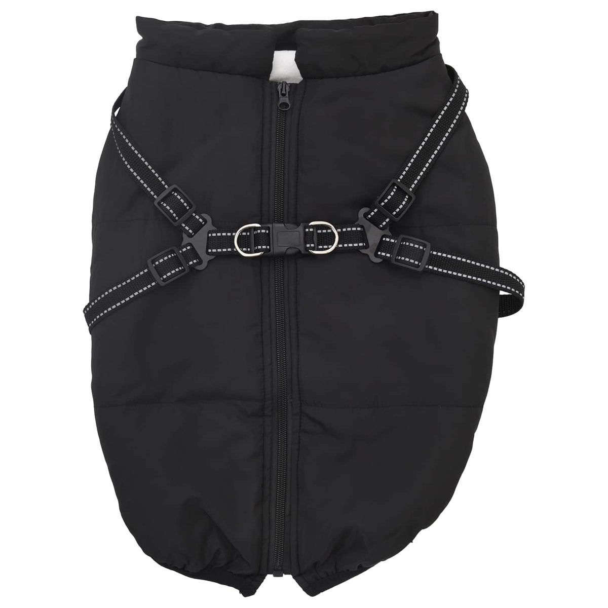 vidaXL Cappottino per cani, nero, L52, in pile e poliestere