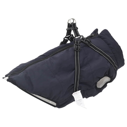 vidaXL Cappottino per cani, blu marino, L48, in pile e poliestere