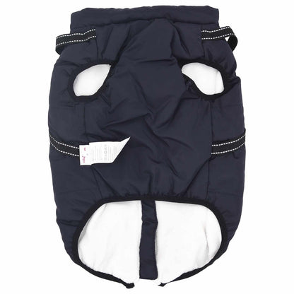 vidaXL Cappottino per cani, blu marino, L48, in pile e poliestere