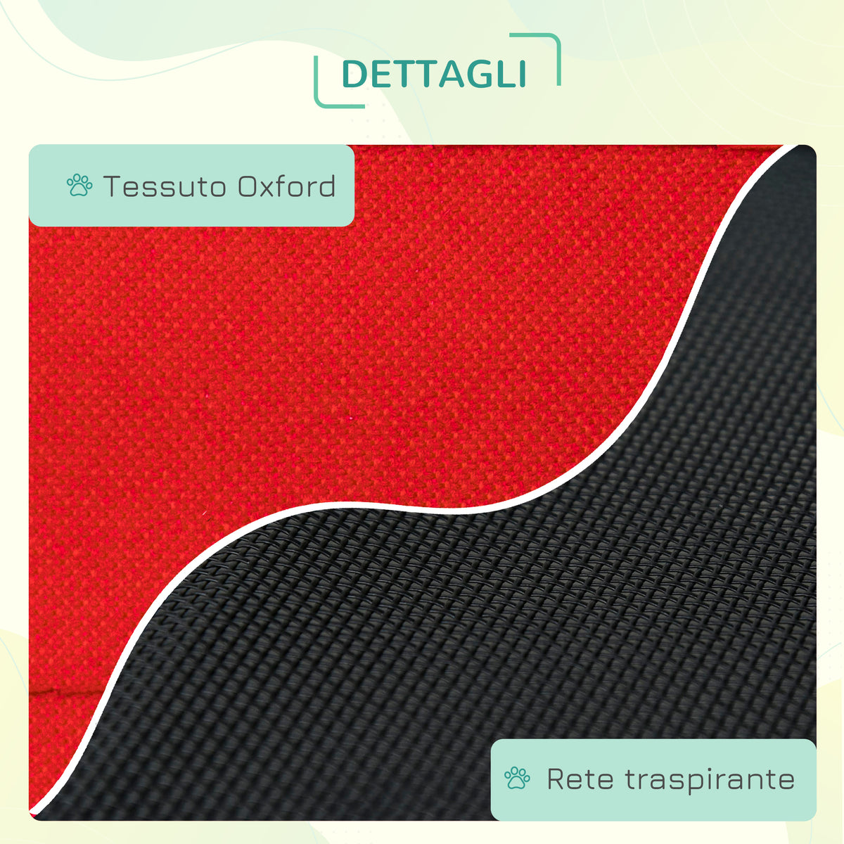 Cuccia Estiva Brandina per Cani fino a 11.3kg da Esterno e Interno, 61x46x18 cm, Rosso