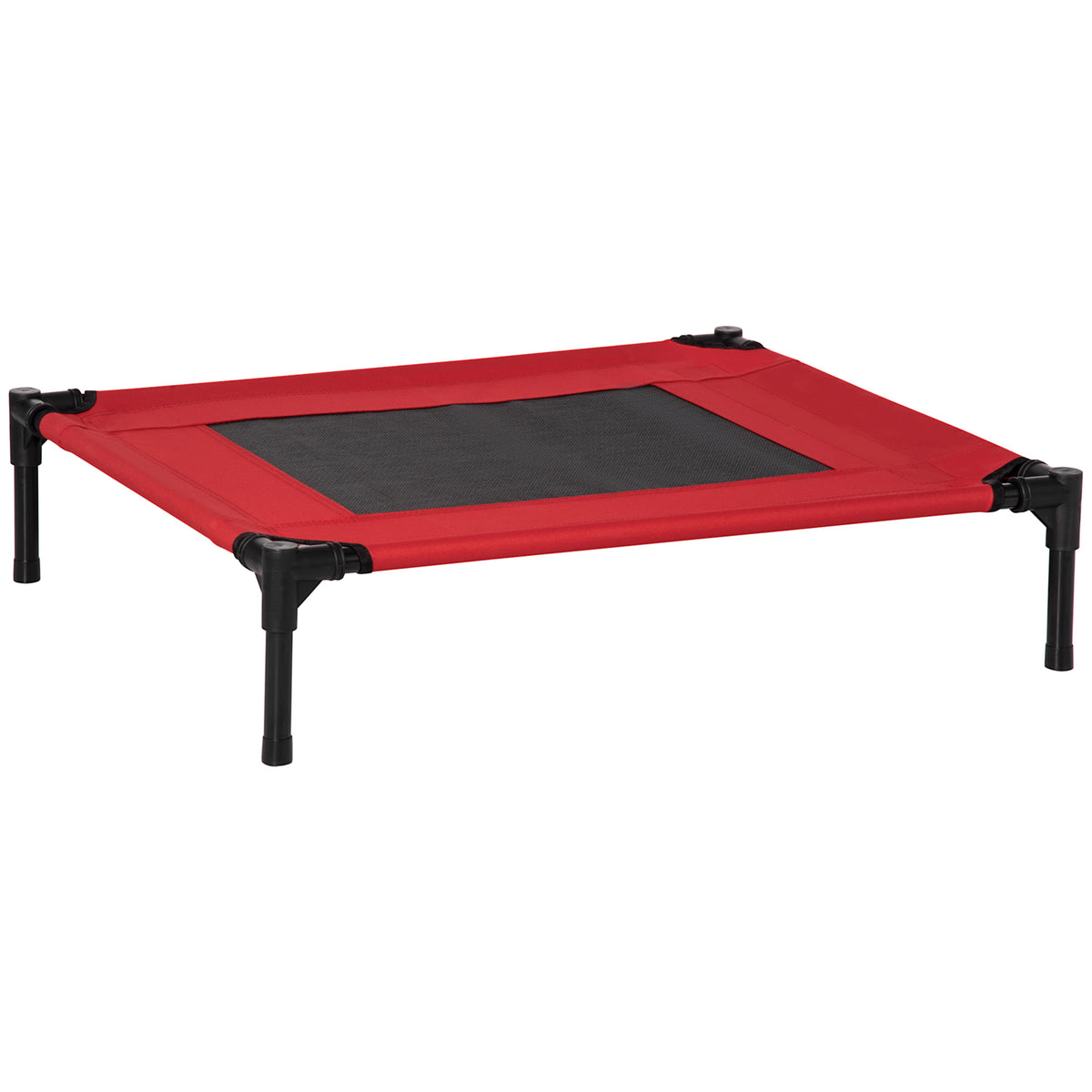 Cuccia Estiva Brandina per Cani fino a 18kg da Esterno e Interno Lettino per Animali 76x61x18 cm, Rosso