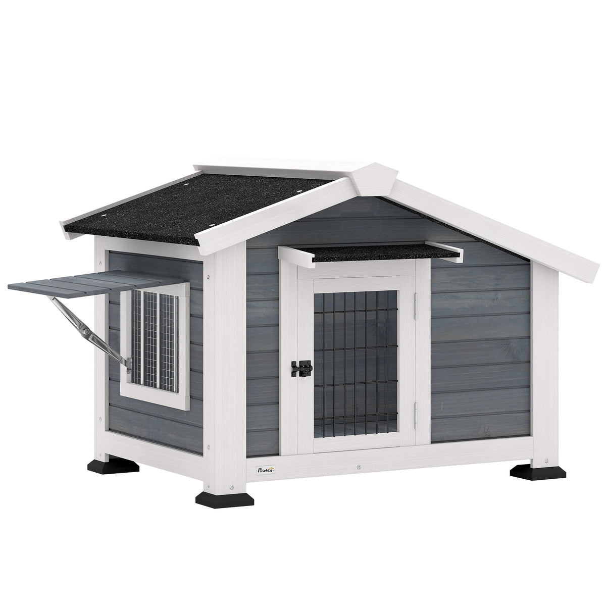 Cuccia per Cani Casetta per Cani da Esterno in Legno, 98x76x69.5cm