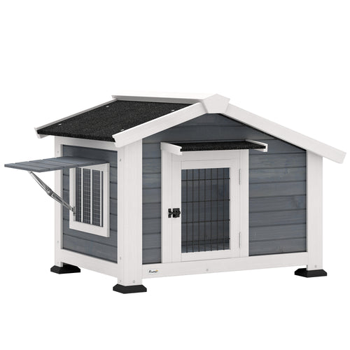 Cuccia per Cani Casetta per Cani da Esterno in Legno, 98x76x69.5cm