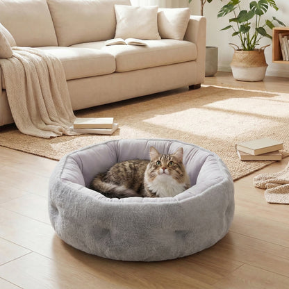 Letto Reversibile per Gatti, Letto per Cani di Piccola Taglia da Interno