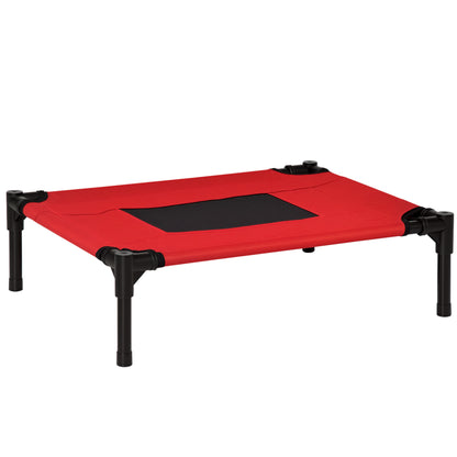 Cuccia Estiva Brandina per Cani fino a 11.3kg da Esterno e Interno, 61x46x18 cm, Rosso