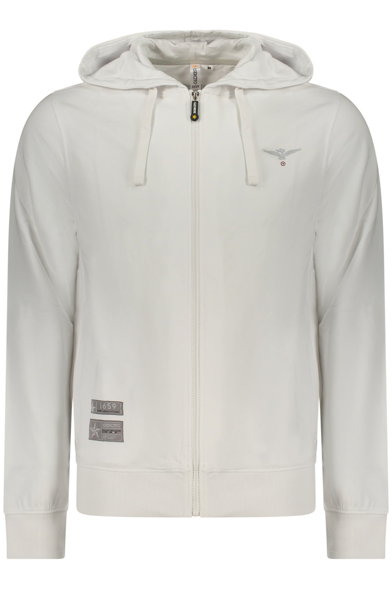 ACCADEMIA MILITARE FELPA CON ZIP UOMO BIANCO TAGLIA = 3XL