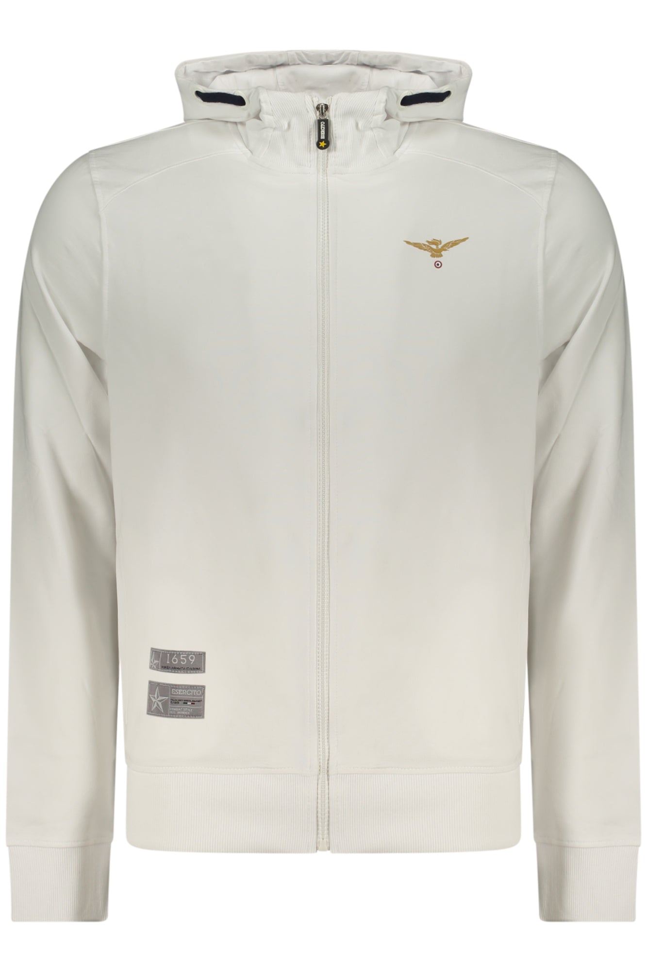 ACCADEMIA MILITARE FELPA CON ZIP UOMO BIANCO TAGLIA = 3XL
