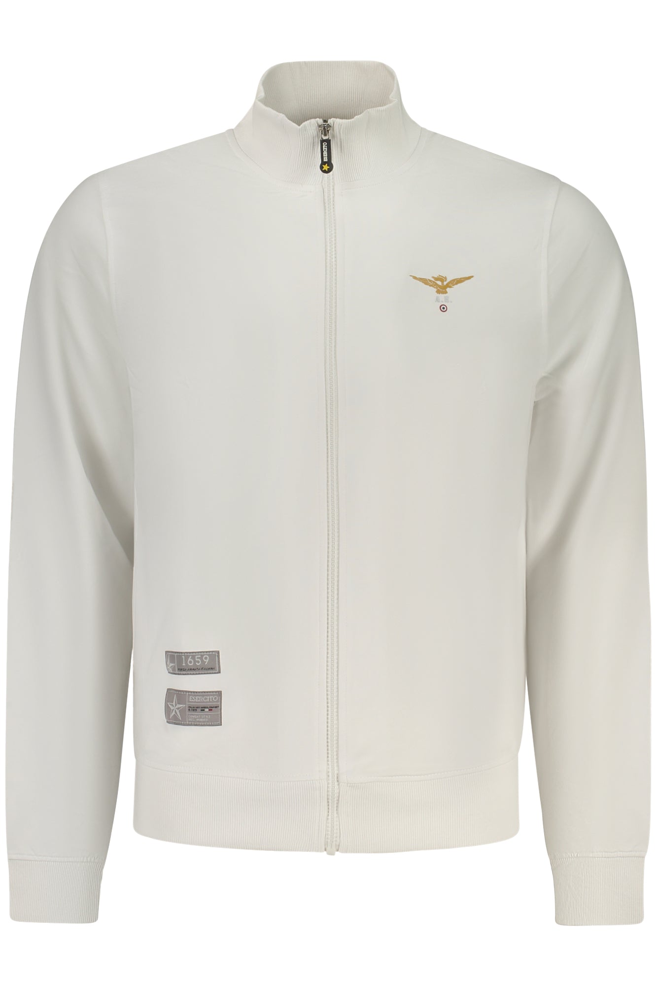ACCADEMIA MILITARE FELPA CON ZIP UOMO BIANCO TAGLIA = 2XL