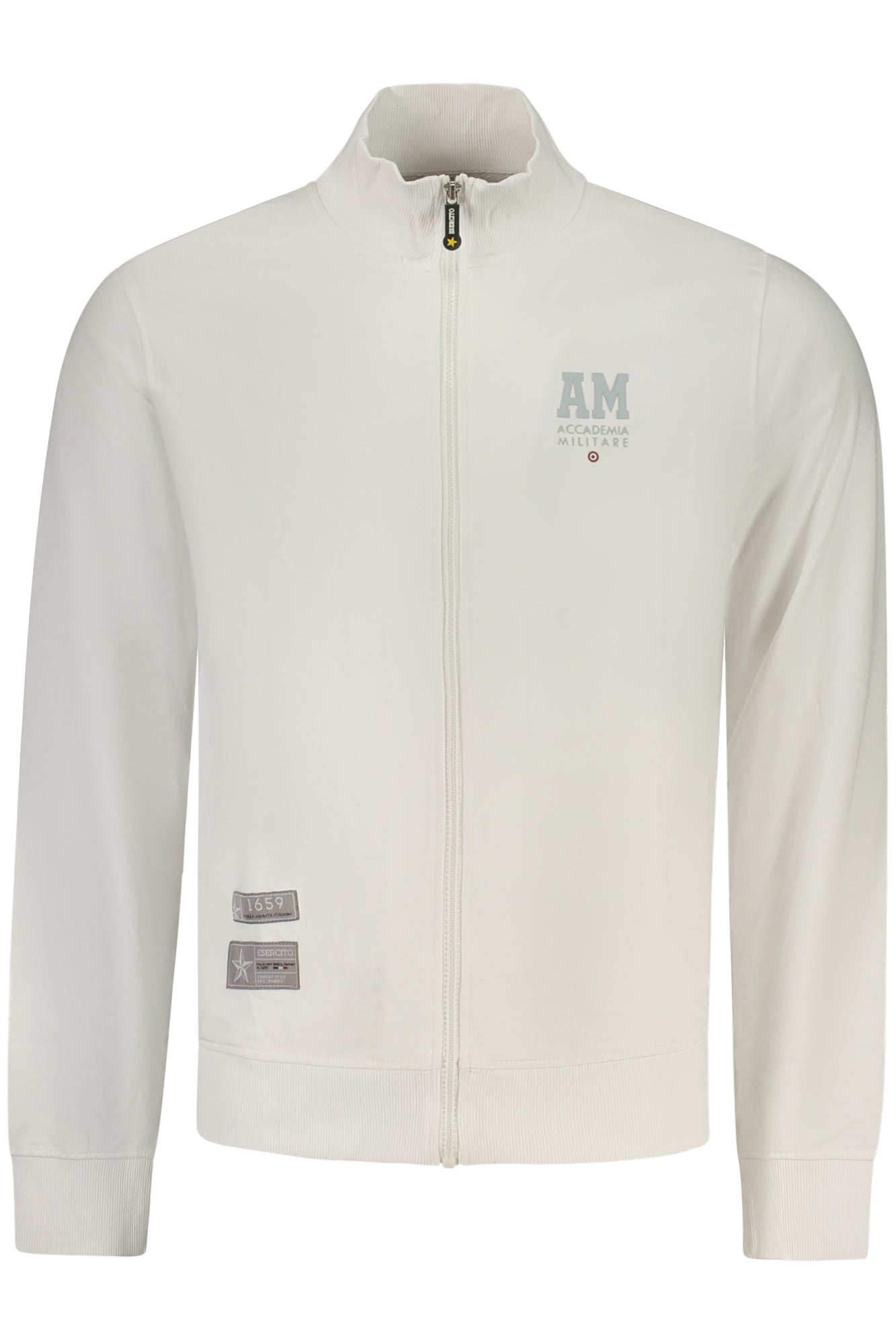 ACCADEMIA MILITARE FELPA CON ZIP UOMO BIANCO TAGLIA = 3XL