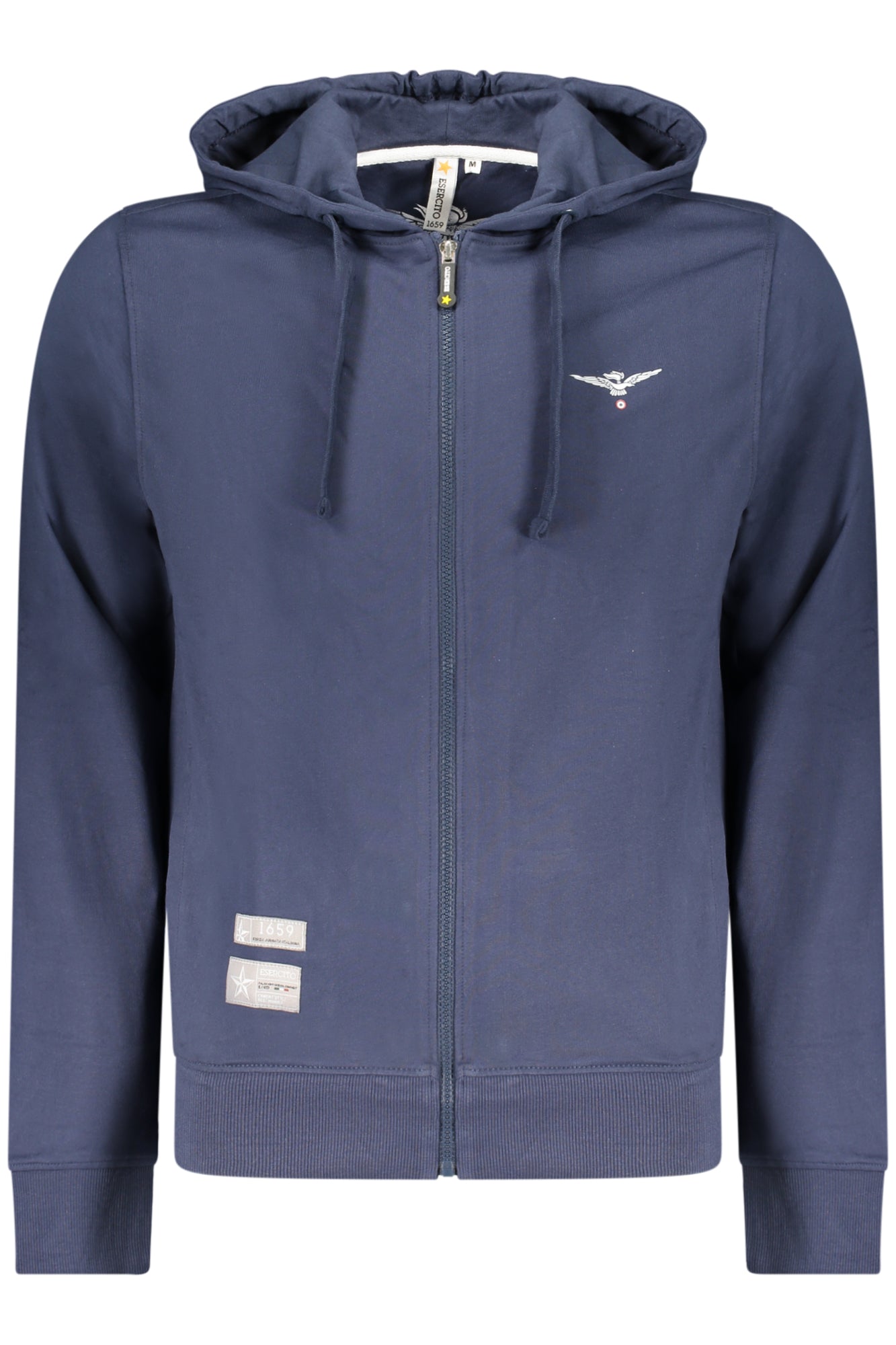ACCADEMIA MILITARE FELPA CON ZIP UOMO BLU TAGLIA = 2XL