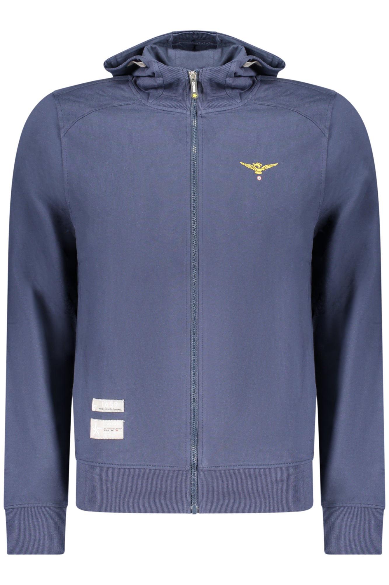 ACCADEMIA MILITARE FELPA CON ZIP UOMO BLU TAGLIA = XL