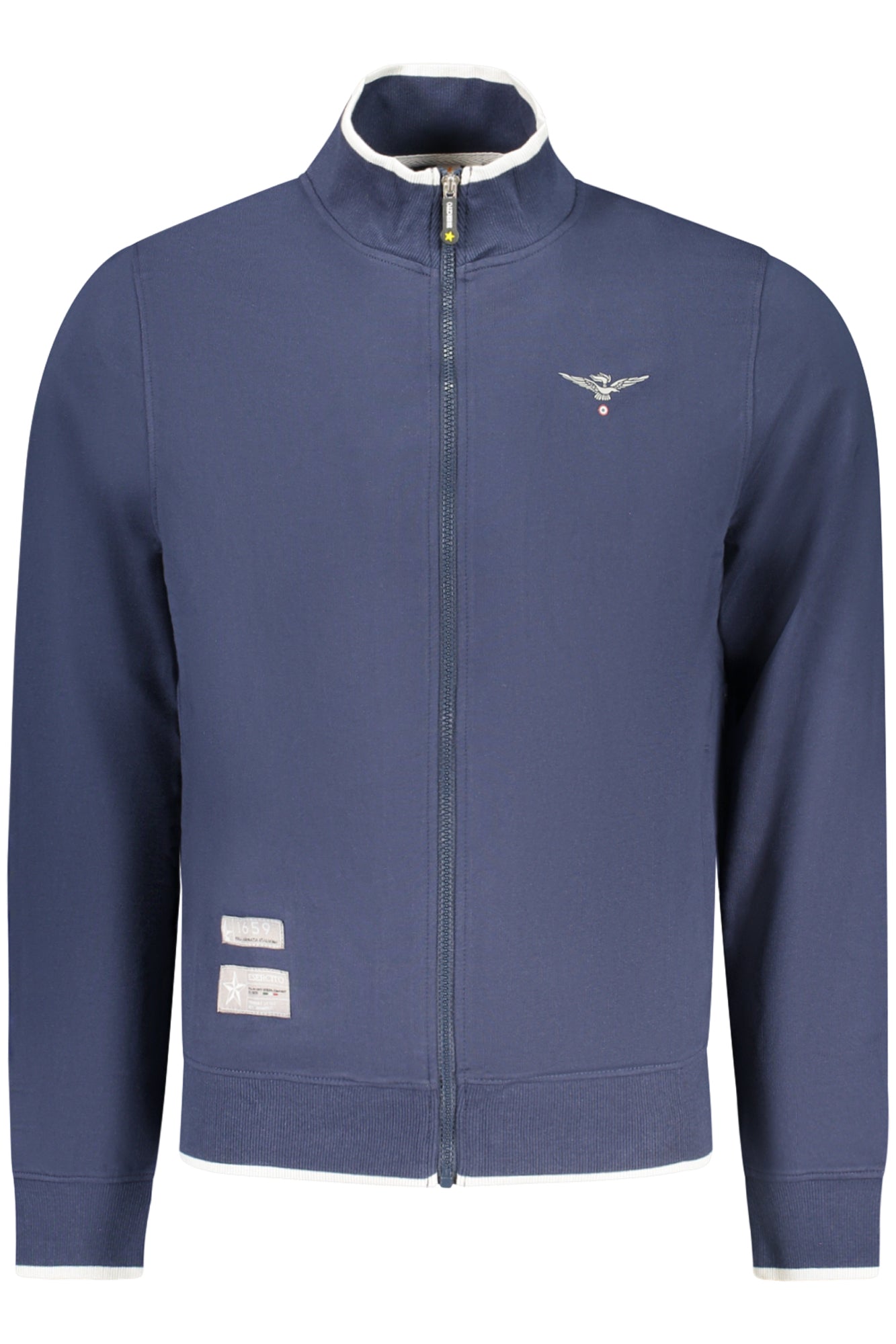 ACCADEMIA MILITARE FELPA CON ZIP UOMO BLU TAGLIA = 2XL