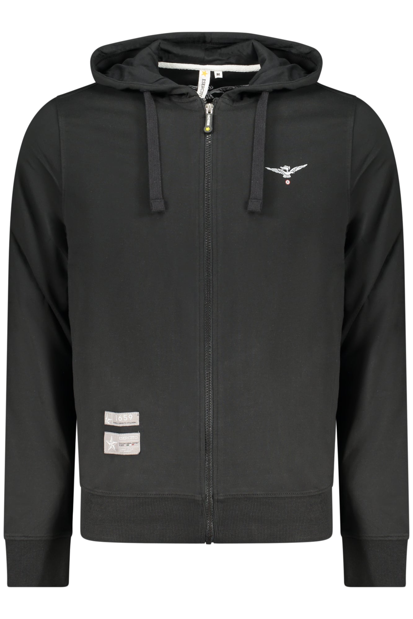 ACCADEMIA MILITARE FELPA CON ZIP UOMO NERO TAGLIA = 2XL