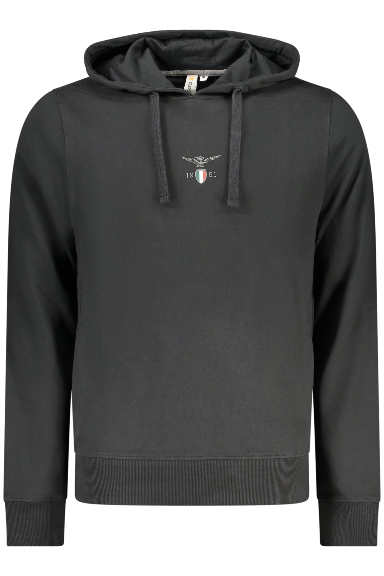 ACCADEMIA MILITARE FELPA SENZA ZIP UOMO NERO TAGLIA = 2XL