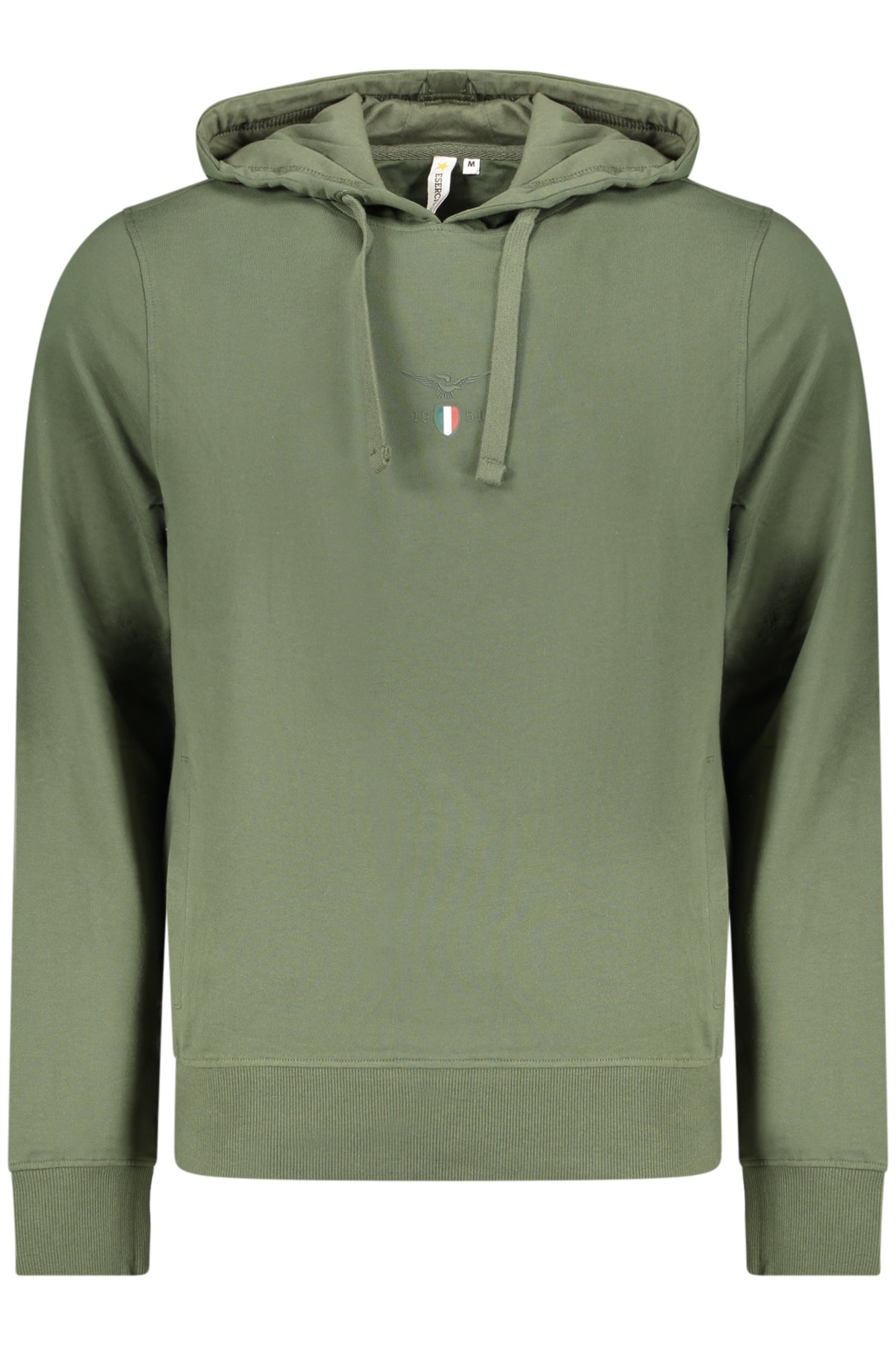ACCADEMIA MILITARE FELPA SENZA ZIP UOMO VERDE TAGLIA = S