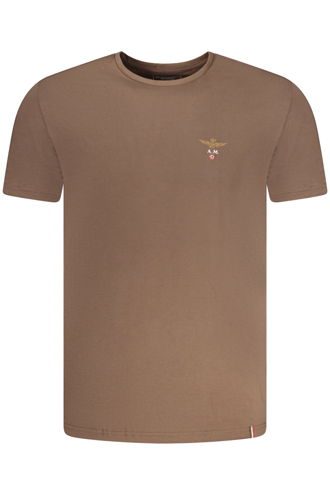 AERONAUTICA MILITARE T-SHIRT ESTERNABILE UOMO MARRONE TAGLIA = L