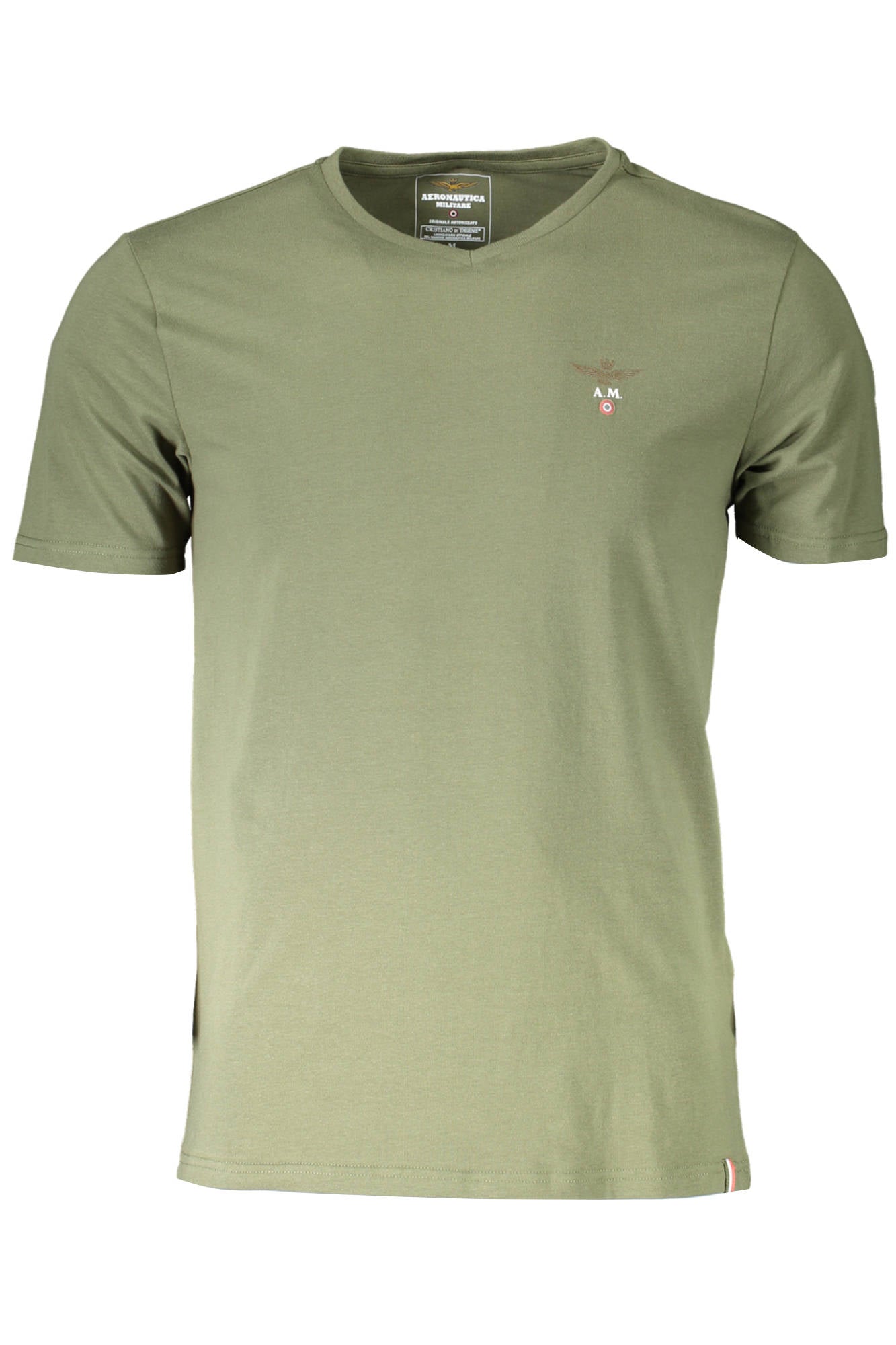 AERONAUTICA MILITARE T-SHIRT ESTERNABILE UOMO VERDE TAGLIA = 2XL