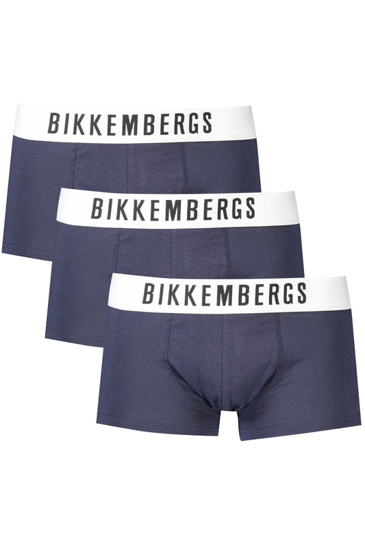 BIKKEMBERGS BOXER UOMO BLU TAGLIA = S
