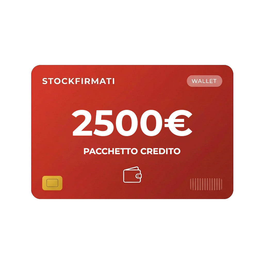 PACCHETTO CREDITO 2500 TAGLIA = UNI