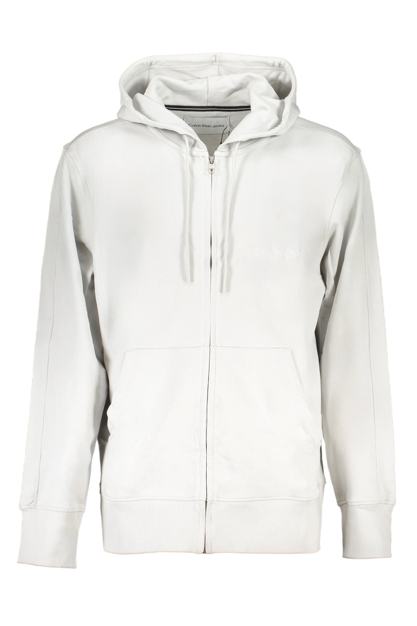 CALVIN KLEIN FELPA CON ZIP UOMO GRIGIO TAGLIA = L