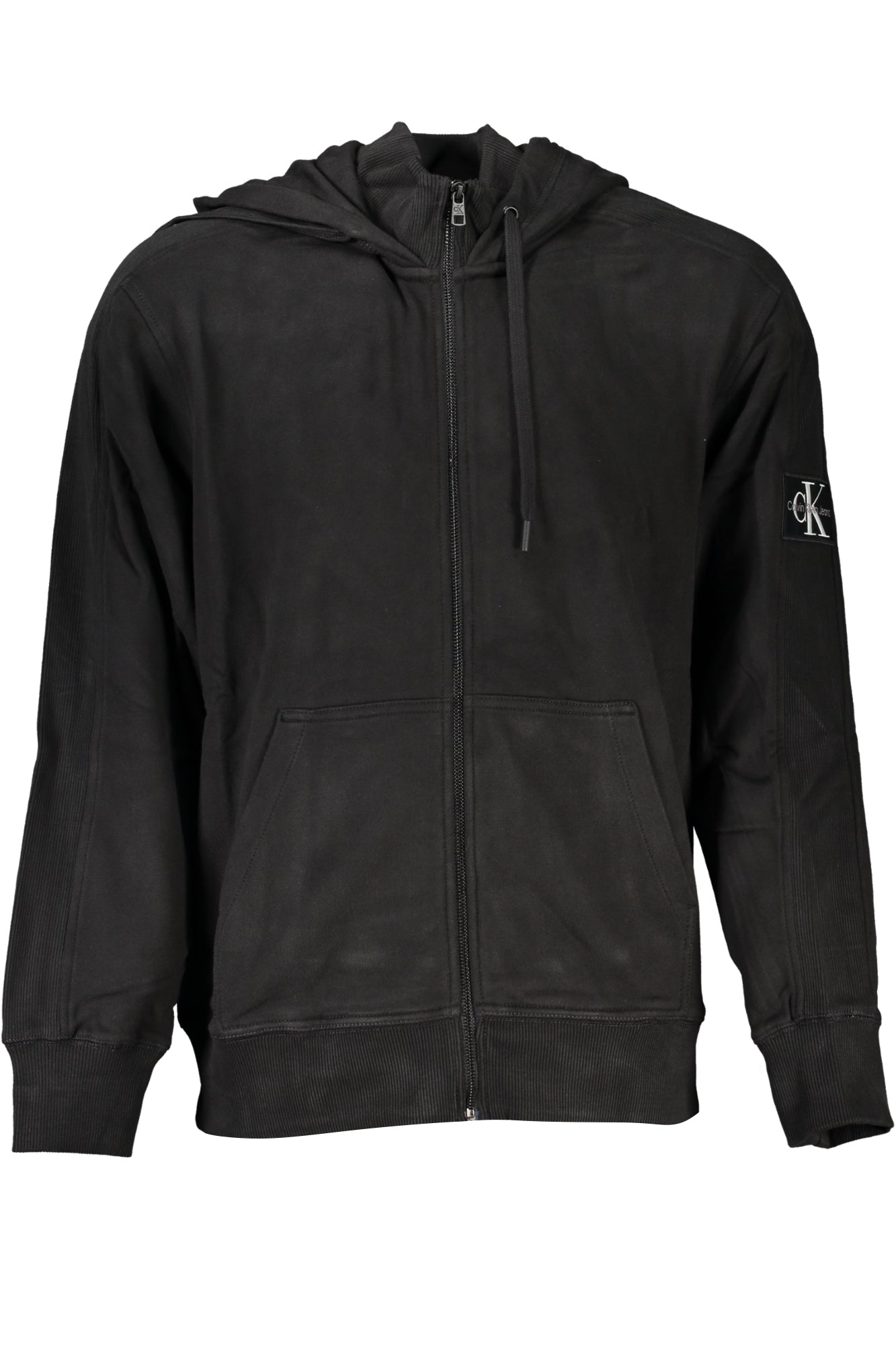 CALVIN KLEIN FELPA CON ZIP UOMO NERO TAGLIA = XL
