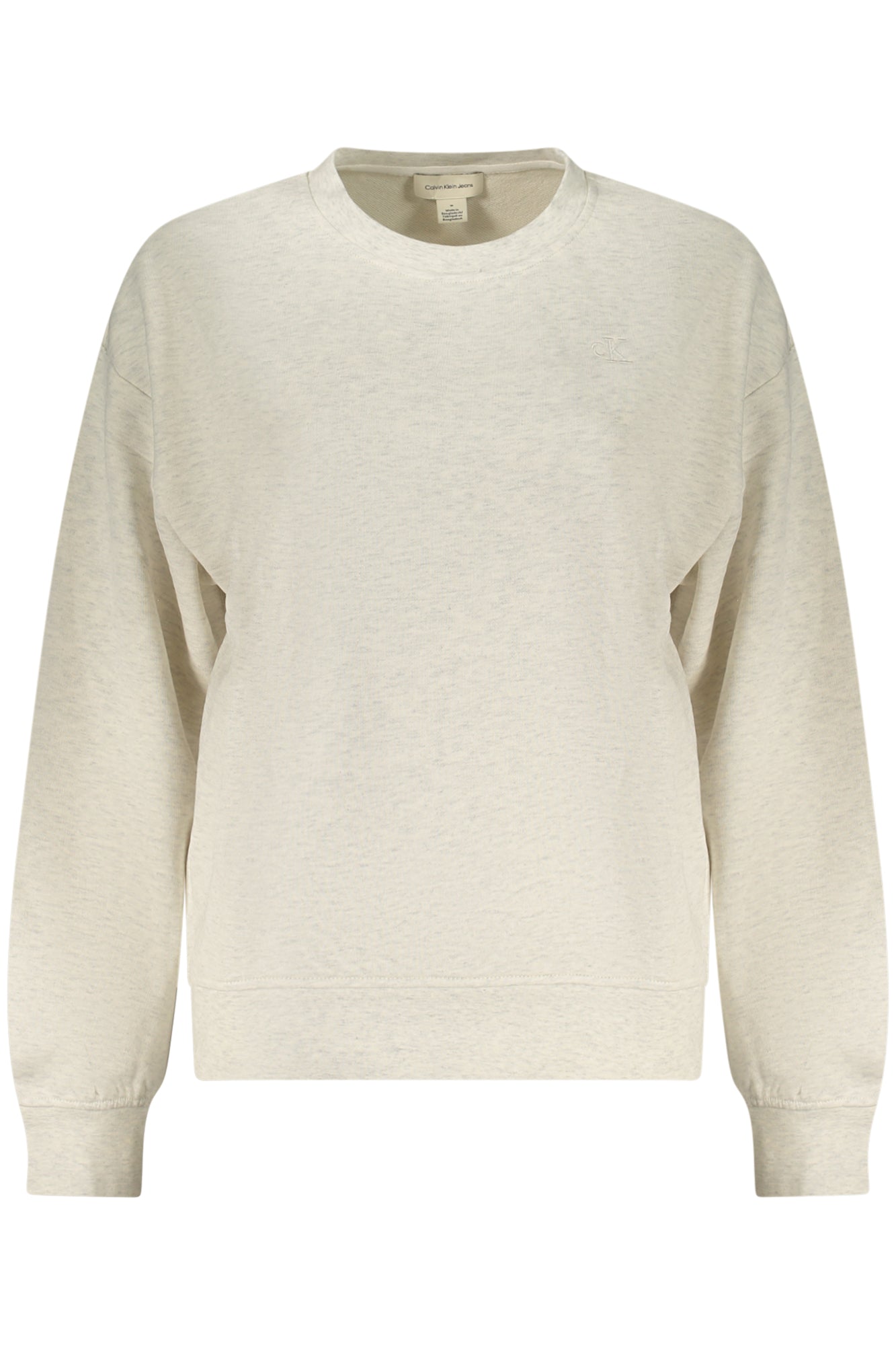 CALVIN KLEIN FELPA SENZA ZIP DONNA GRIGIO TAGLIA = S