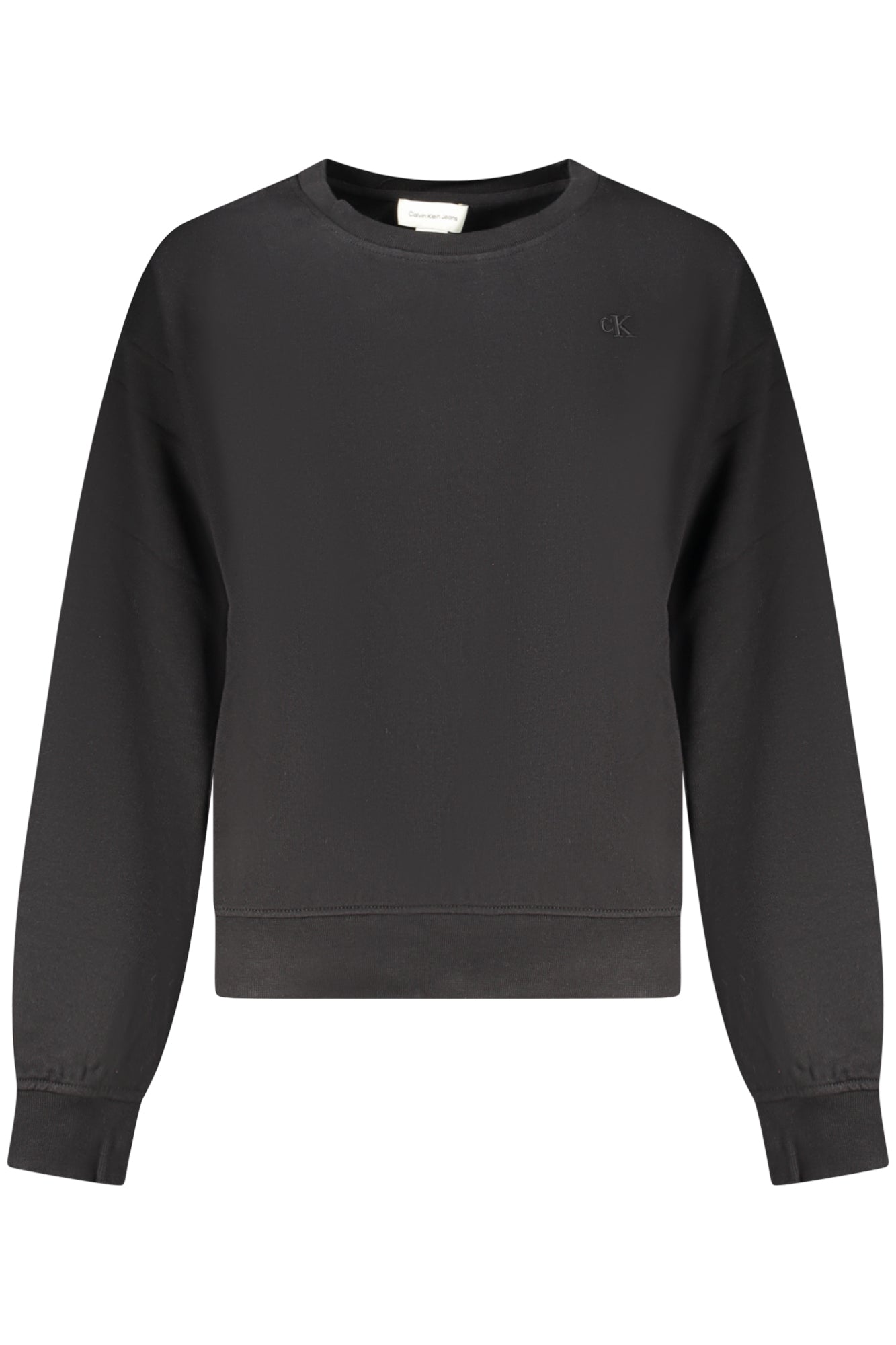 CALVIN KLEIN FELPA SENZA ZIP DONNA NERO TAGLIA = L