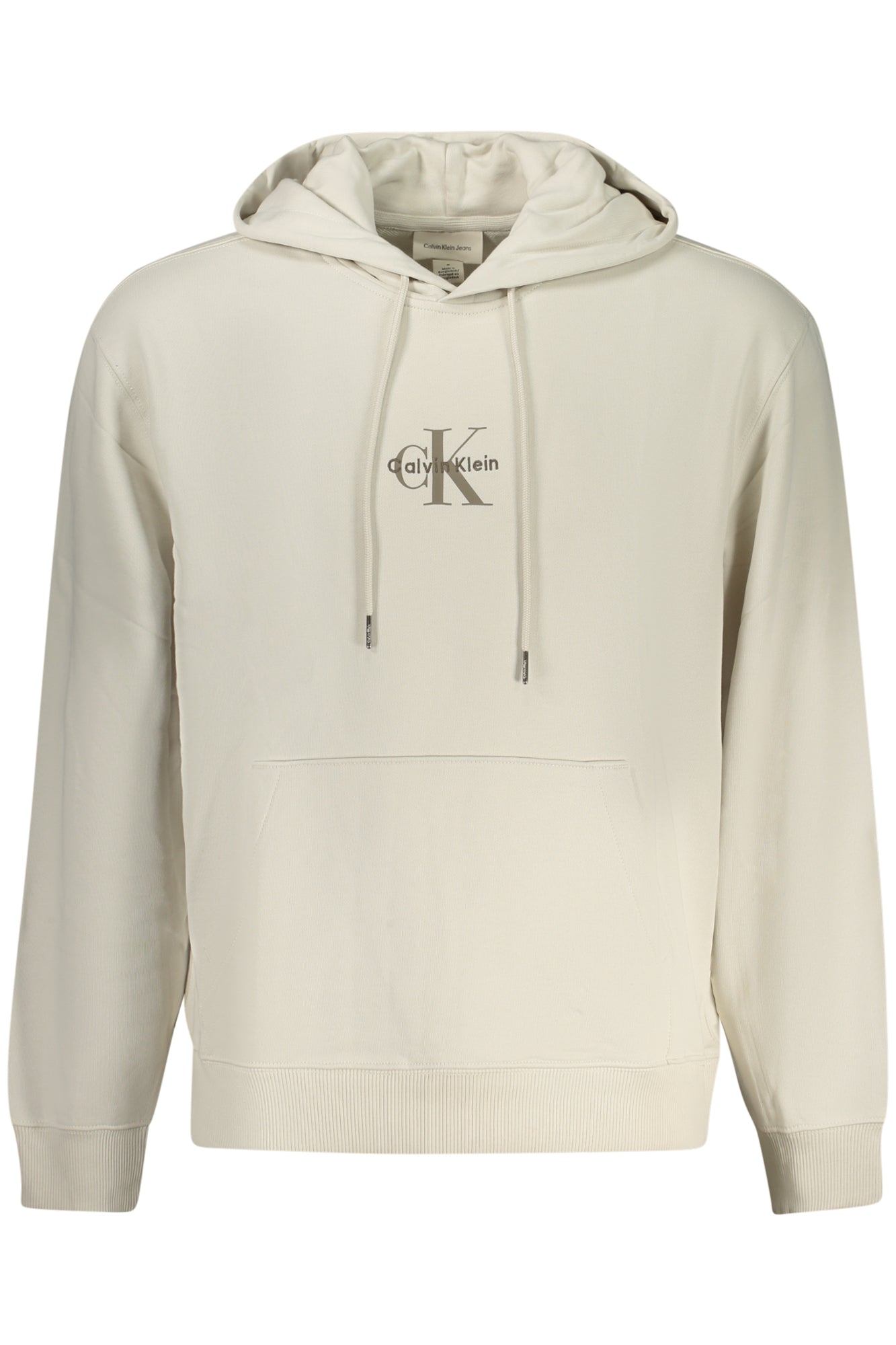 CALVIN KLEIN FELPA SENZA ZIP UOMO BEIGE TAGLIA = XL