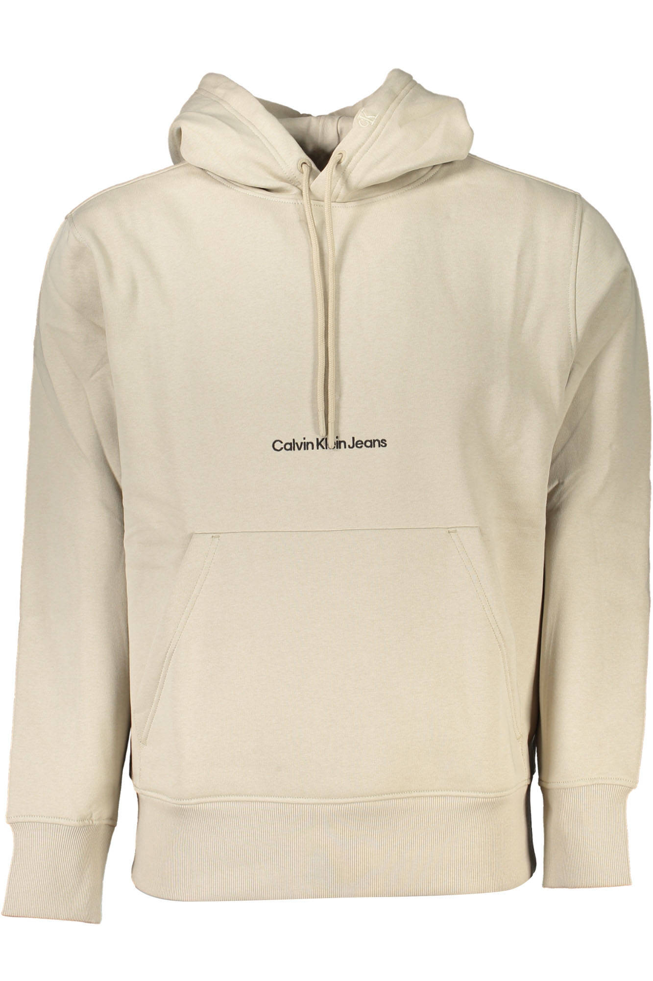 CALVIN KLEIN FELPA SENZA ZIP UOMO BEIGE TAGLIA = S