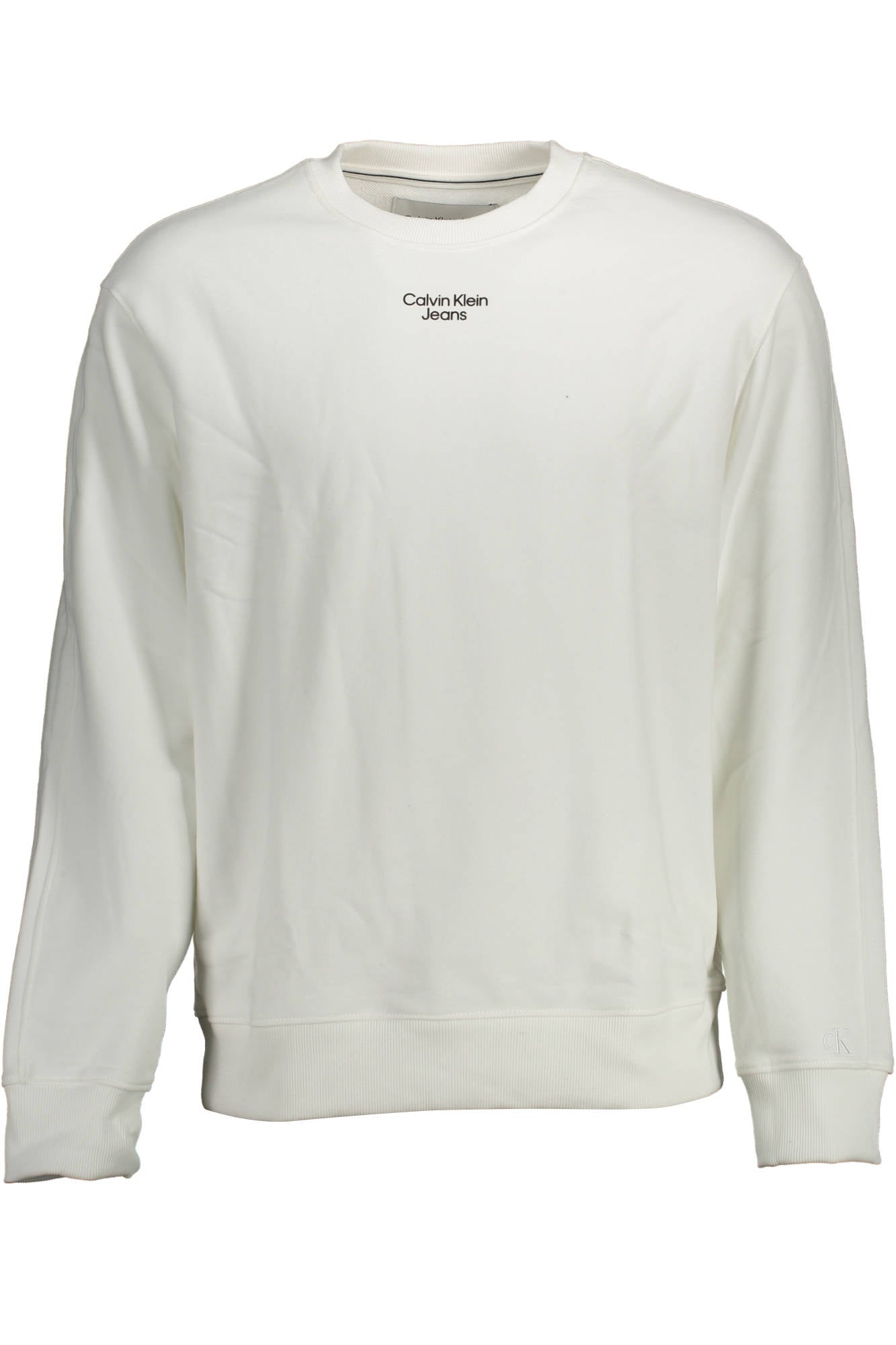 CALVIN KLEIN FELPA SENZA ZIP UOMO BIANCO TAGLIA = XL