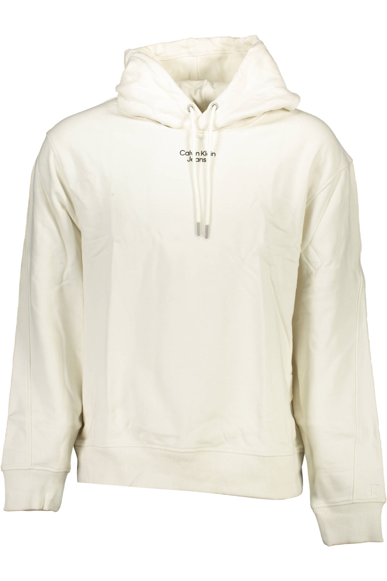 CALVIN KLEIN FELPA SENZA ZIP UOMO BIANCO TAGLIA = L