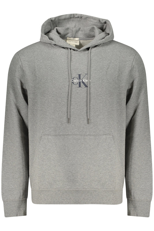 CALVIN KLEIN FELPA SENZA ZIP UOMO GRIGIO TAGLIA = M