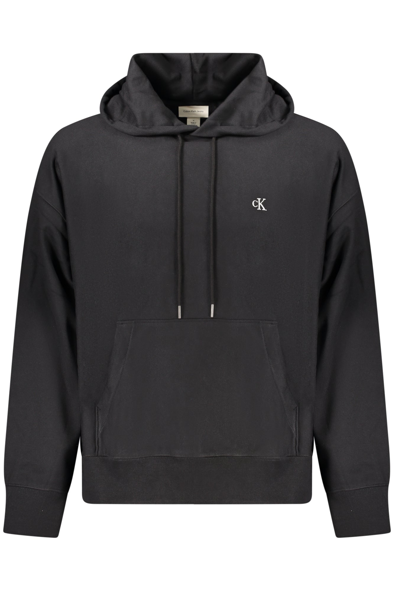 CALVIN KLEIN FELPA SENZA ZIP UOMO NERO TAGLIA = L