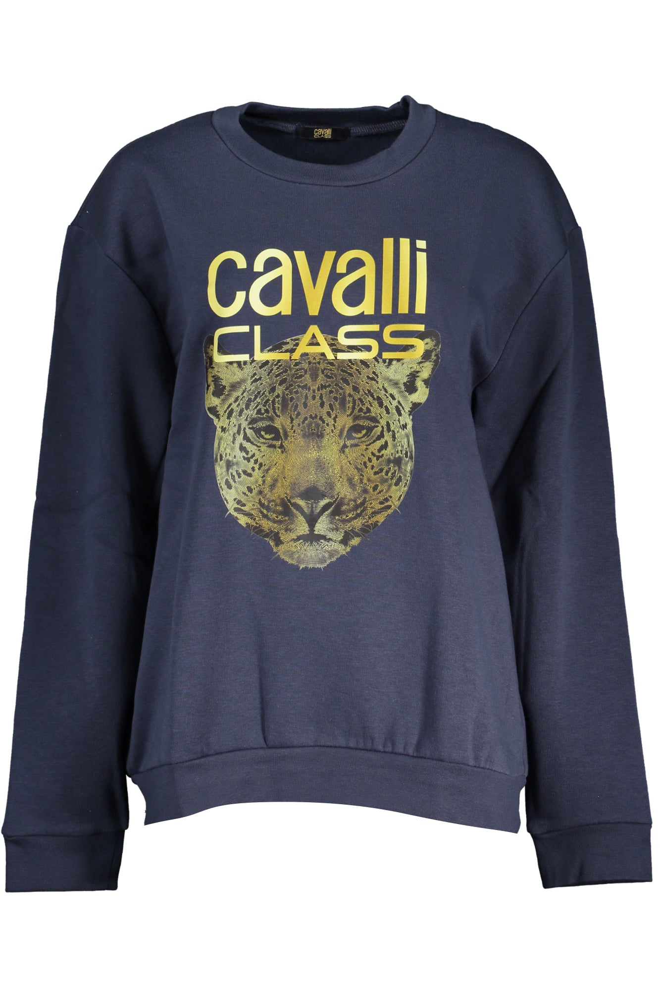 CAVALLI CLASS FELPA SENZA ZIP DONNA BLU TAGLIA = M