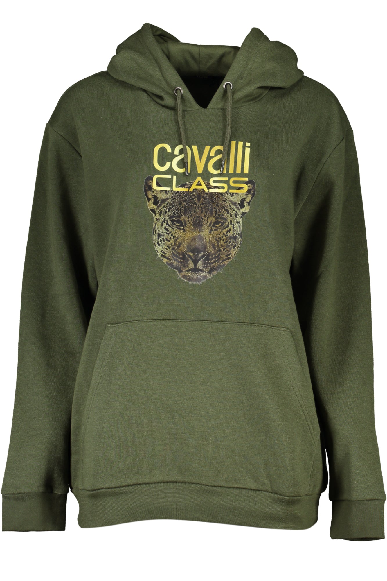 CAVALLI CLASS FELPA SENZA ZIP DONNA VERDE TAGLIA = L