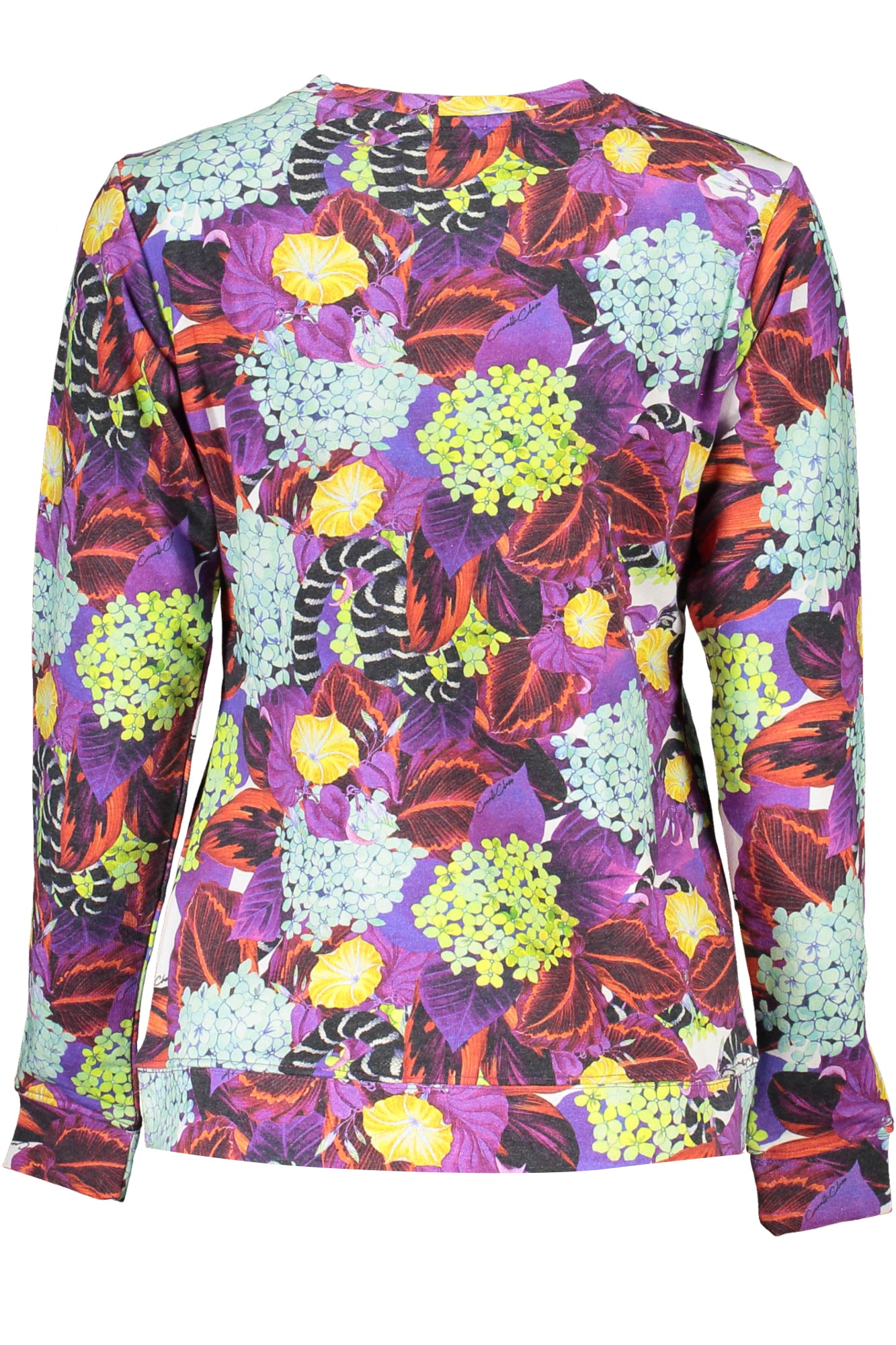 CAVALLI CLASS FELPA SENZA ZIP DONNA VIOLA TAGLIA = XS