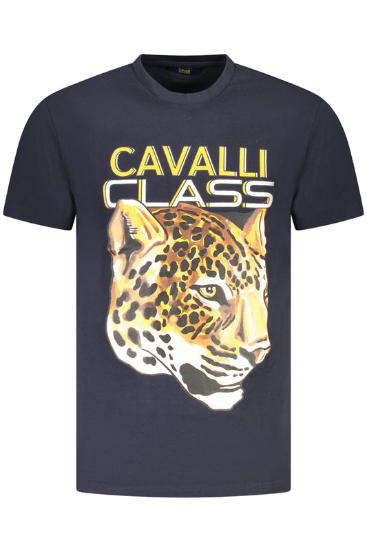 CAVALLI CLASS T-SHIRT MANICHE CORTE UOMO BLU TAGLIA = L
