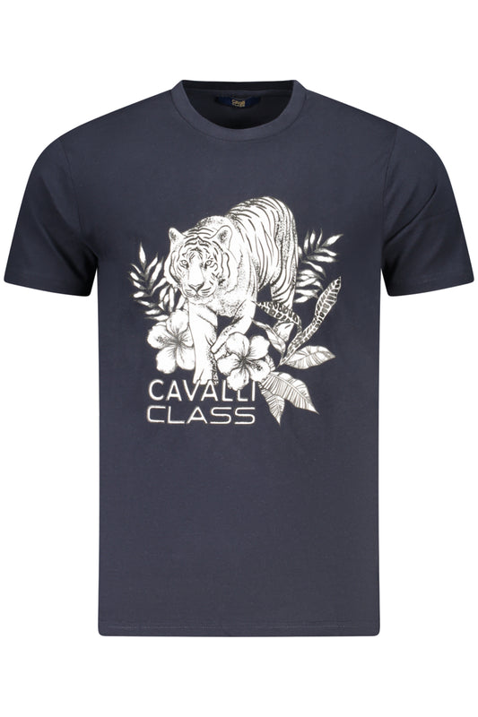 CAVALLI CLASS T-SHIRT MANICHE CORTE UOMO BLU TAGLIA = L